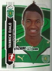 Sticker Yannick Djalo - Futebol 2009-2010 n. 256 - Panini