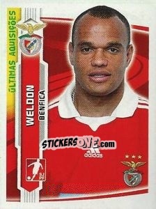 Sticker Weldon(Benfica) - Futebol 2009-2010 n. 361 - Panini