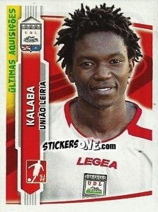 Sticker Kalaba(Uniao Leiria) - Futebol 2009-2010 n. 384 - Panini