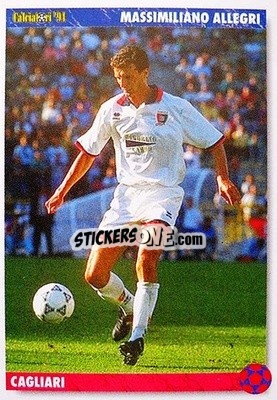 Sticker Massimiliano Allegri - Italian League 1994 - Joker