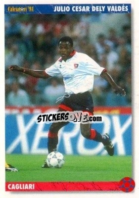 Sticker Julio Cesar Dely Valdes - Italian League 1994 n. 35 - Joker