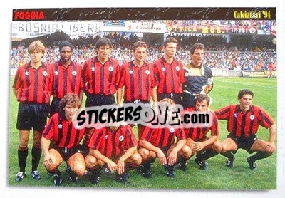 Cromo Foggia Team - Italian League 1994 - Joker