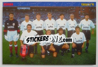 Sticker Genoa Team - Italian League 1994 - Joker