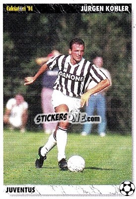 Sticker Jurgen Kohler - Italian League 1994 - Joker