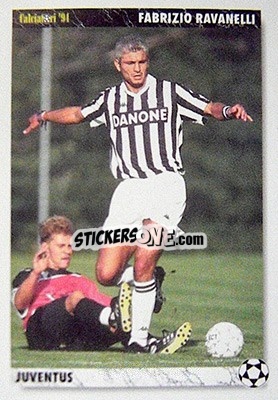 Cromo Fabrizio Ravanelli - Italian League 1994 - Joker