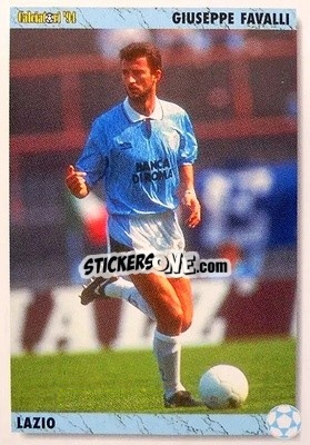 Sticker Giuseppe Favalli - Italian League 1994 n. 135 - Joker