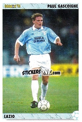 Sticker Paul Gascoigne - Italian League 1994 n. 140 - Joker