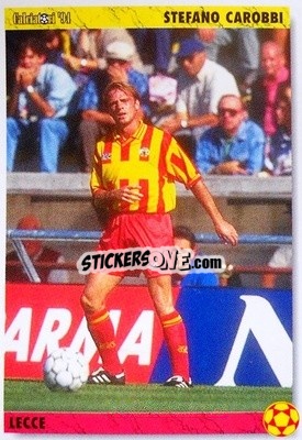 Figurina Stefano Carobbi - Italian League 1994 - Joker