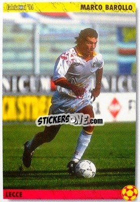 Sticker Marco Barollo - Italian League 1994 - Joker