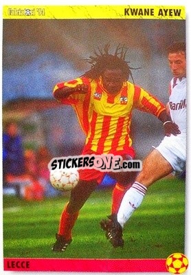 Sticker Kwane Ayew - Italian League 1994 n. 162 - Joker