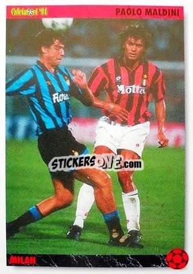 Cromo Paolo Maldini - Italian League 1994 - Joker