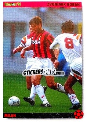 Sticker Zvonimir Boban - Italian League 1994 - Joker