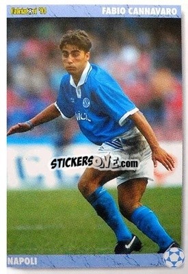 Sticker Fabio Cannavaro - Italian League 1994 n. 186 - Joker