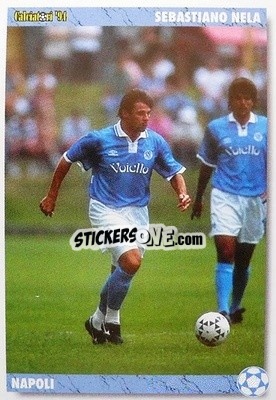 Sticker Sebastiano Nela - Italian League 1994 n. 190 - Joker