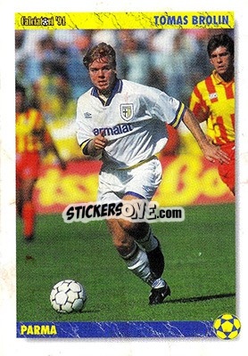 Cromo Tomas Brolin - Italian League 1994 - Joker