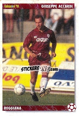 Sticker Giuseppe Accardi - Italian League 1994 n. 243 - Joker