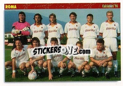 Cromo A.S. Roma Team - Italian League 1994 - Joker