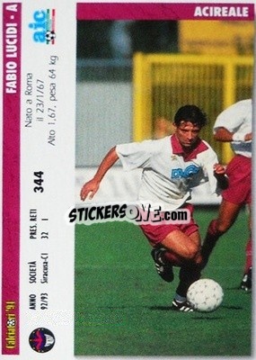 Sticker Salvatore Tarantino / Fabio Luicidi - Italian League 1994 - Joker