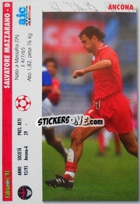 Sticker Salvatore Mazzarano / Sean Sogliano - Italian League 1994 - Joker