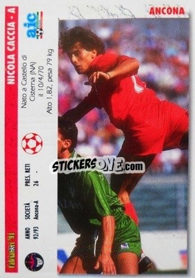 Sticker Nicola Caccia / massimo Agostini - Italian League 1994 n. 351 - Joker