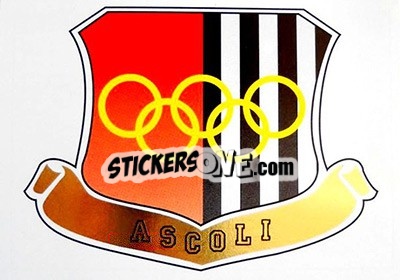 Sticker Ascoli Badge/ Marco Bizzarri - Italian League 1994 - Joker