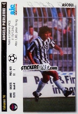 Cromo Angelo Pierleoni / pedro Troglio - Italian League 1994 - Joker