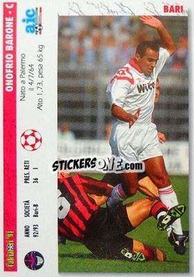 Sticker Onofrio Barone / emilano Bigica - Italian League 1994 n. 361 - Joker