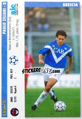 Cromo Paolo Zillani / stefano Bonometti - Italian League 1994 - Joker