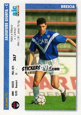 Cromo Sergio Domini / salvatore Giunta - Italian League 1994 - Joker
