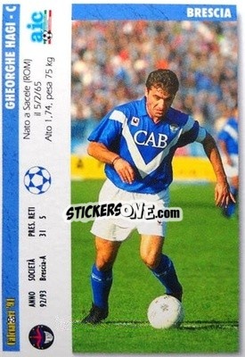 Sticker Gheorghe Hagi / Ioan Sabau - Italian League 1994 n. 368 - Joker
