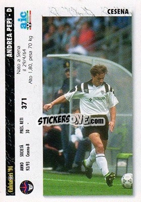 Sticker Costanzo Barcella / andrea Pepi - Italian League 1994 - Joker