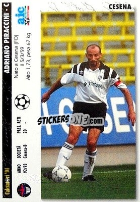 Cromo Adriano Piraccini / Alessandro Teodorani - Italian League 1994 - Joker