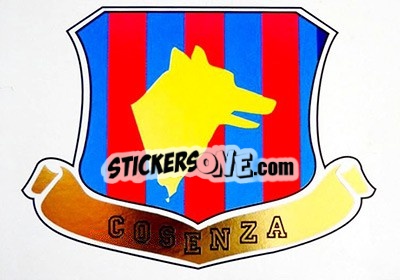 Sticker Cosenza Badge/Giancomo Zunico - Italian League 1994 n. 376 - Joker