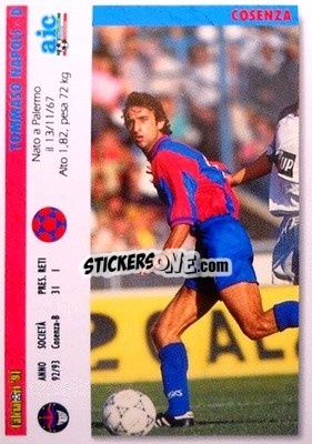 Cromo Tommaso Napoli / Ugo Napolitano - Italian League 1994 - Joker