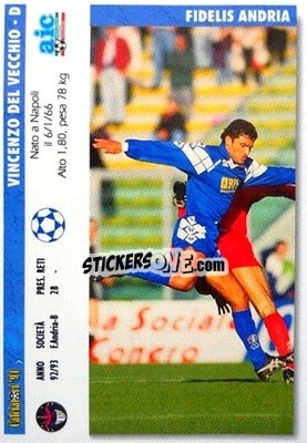 Figurina Vincezo Del Vecchio / Giuseppe Luceri - Italian League 1994 - Joker