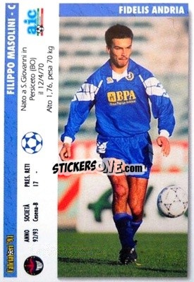 Cromo Filippo Masolini / Raffaele Quaranta - Italian League 1994 - Joker