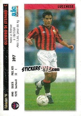 Cromo Eusebio Di Francesco / Oliviero Di Stefano - Italian League 1994 - Joker