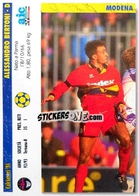 Cromo Alessandro Bertoni / Giuseppe Marino - Italian League 1994 - Joker