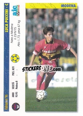 Sticker Luca Puccini / pietro Zaini - Italian League 1994 n. 404 - Joker