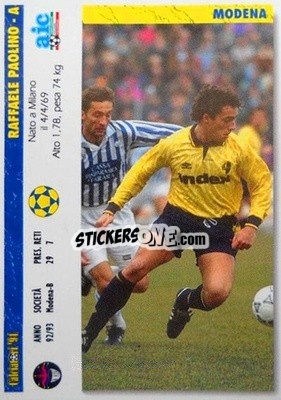 Cromo Raffaele Paolino / Fabrizio Provitali - Italian League 1994 - Joker