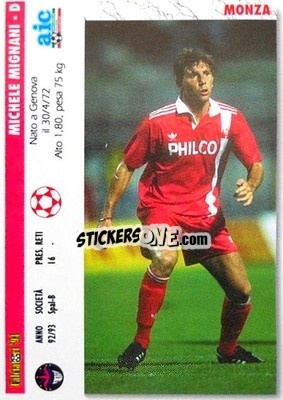 Sticker Michele Mignani / Alessio Del Piano - Italian League 1994 - Joker