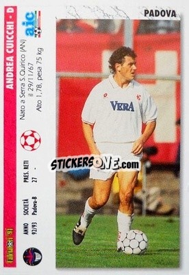 Sticker Andrea Cuicchi / Marco Franceschetti - Italian League 1994 - Joker