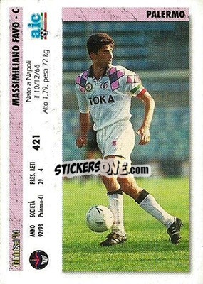 Cromo Roberto Biffi / Massimiliano Favo - Italian League 1994 - Joker