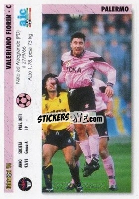 Cromo Valeriano Fiorin / federico Giampaolo - Italian League 1994 - Joker