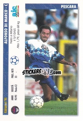 Cromo Alfonso Di Marco / salvatore Nobile - Italian League 1994 - Joker