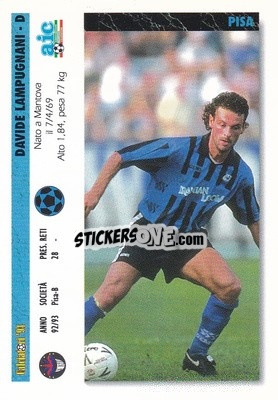 Figurina Davide Lampugnani / Luca Mattei - Italian League 1994 - Joker