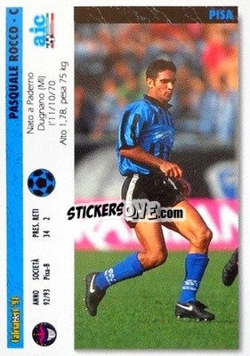 Figurina Pasquale Rocco / Giacomo Lorenzini - Italian League 1994 - Joker