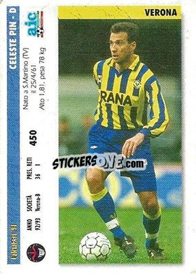 Cromo Andrea Guerra / Celeste Pin - Italian League 1994 - Joker