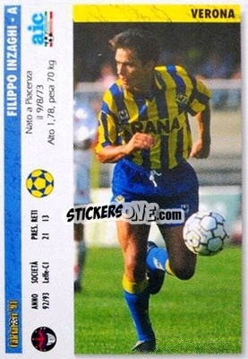 Sticker Filippo Inzaghi / Claudio Lunini - Italian League 1994 n. 453 - Joker