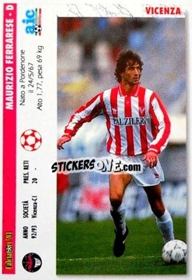 Cromo Maurizio Ferrarese / francesco Frascella - Italian League 1994 - Joker